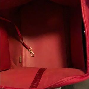 Michael Kors red Jet set bag
